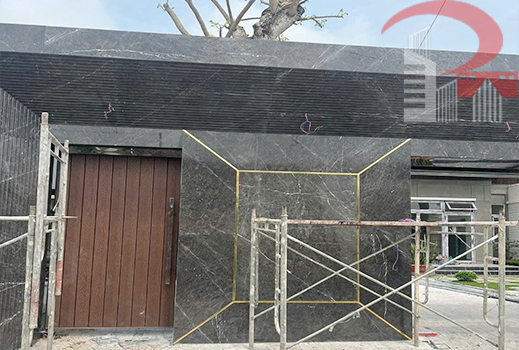 Thi Công Đá Nung Kết Mặt Tiền – Giải Pháp Bền Đẹp Cho Ngoại Thất Hiện Đại